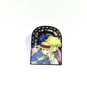 Studio Ghibli Howl’s Moving Castle stained glass enamel pin